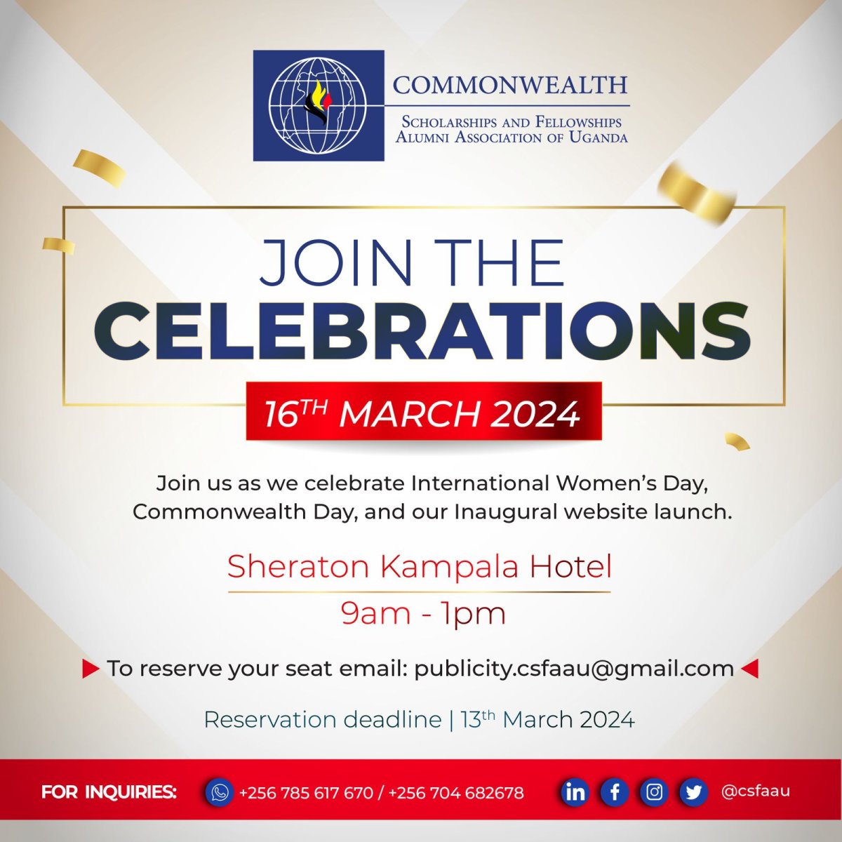 Women's Day and Commonwealth Day Event